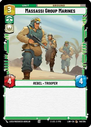 Massassi Group Marines (148/264) [A Lawless Time] Star Wars: Unlimited Single Disney