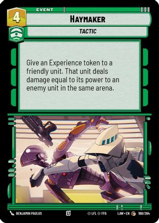 Haymaker (168/264) [A Lawless Time] Star Wars: Unlimited Single Disney