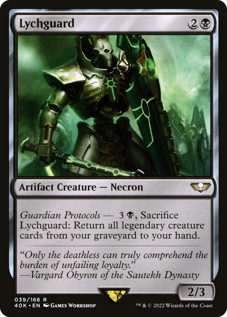 Lychguard (40K-039) [Warhammer 40,000 Commander] MTG Single Wizards of the Coast
