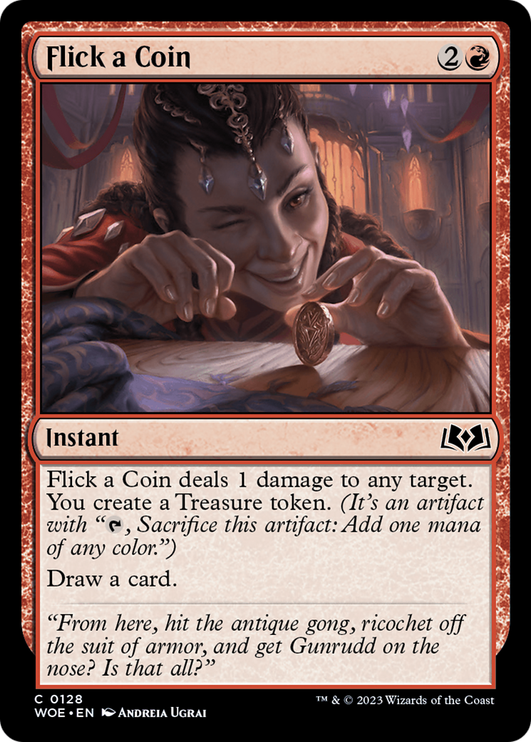 Flick a Coin (WOE-128) [Wilds of Eldraine] Foil MTG Single Wizards of the Coast