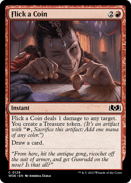 Flick a Coin (WOE-128) [Wilds of Eldraine] MTG Single Wizards of the Coast