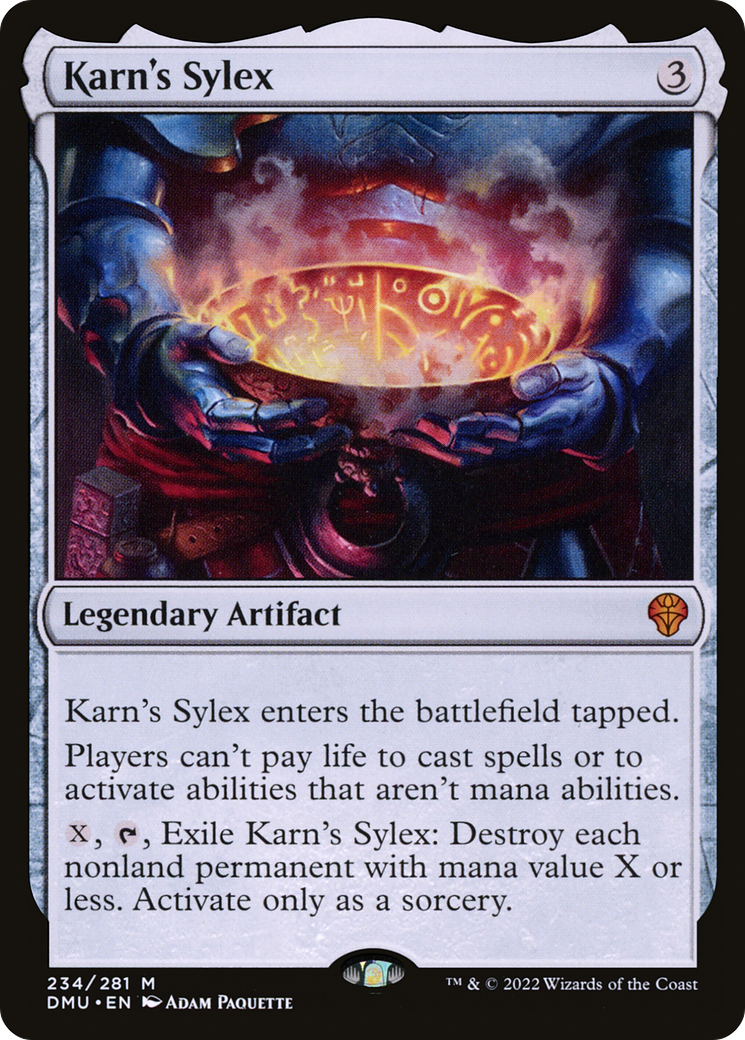 Karn's Sylex (DMU-234) [Dominaria United] Foil MTG Single Wizards of the Coast