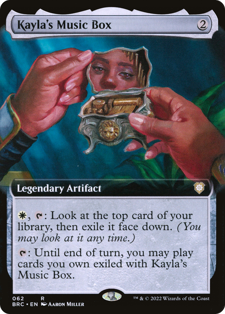 Kayla's Music Box (BRC-062) [The Brothers' War Commander] (Extended Art) MTG Single Wizards of the Coast