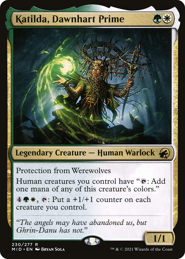 Katilda, Dawnhart Prime (MID-230) [Innistrad: Midnight Hunt] Foil MTG Single Wizards of the Coast