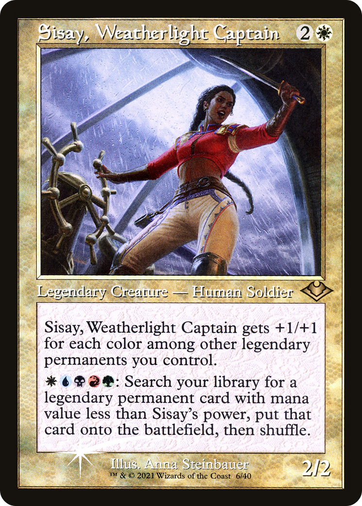 Sisay, Weatherlight Captain (MH1-006) [Modern Horizons 1 Timeshifts] Foil MTG Single Wizards of the Coast