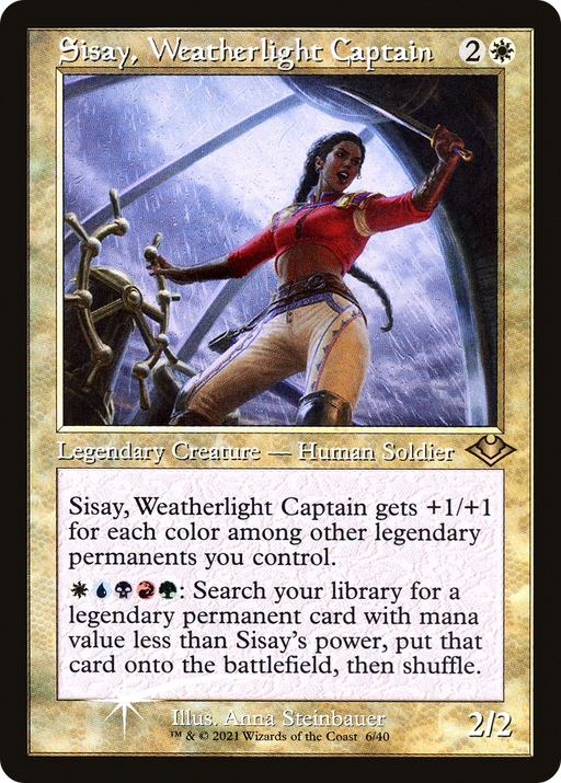 Sisay, Weatherlight Captain (MH1-006) [Modern Horizons 1 Timeshifts] Foil MTG Single Wizards of the Coast