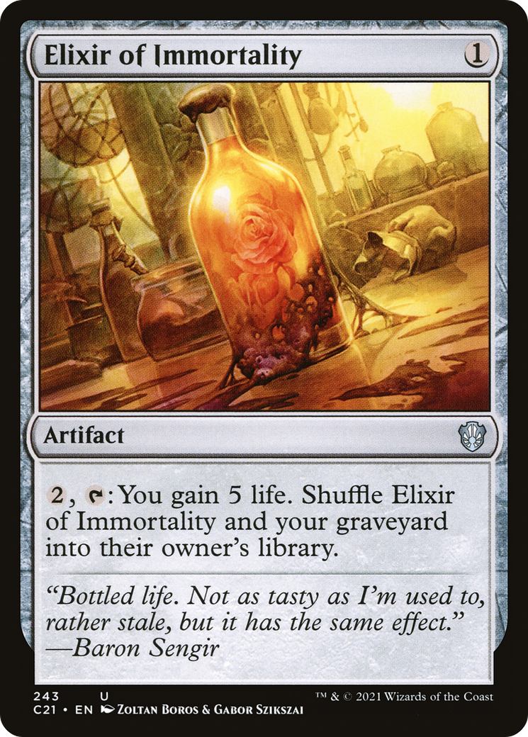 Elixir of Immortality (C21-243) [Commander 2021] MTG Single Wizards of the Coast