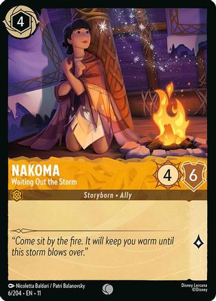 Nakoma - Waiting Out the Storm (6/204) [Winterspell] Lorcana Single Disney