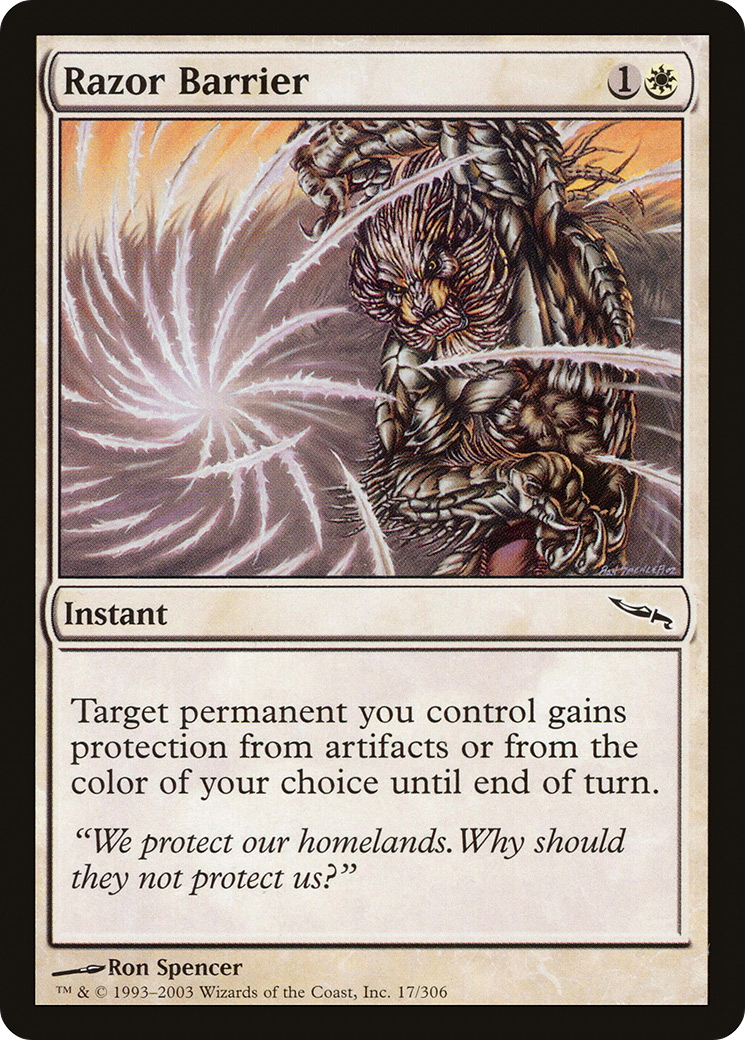 Razor Barrier (MRD-017) [Mirrodin] Foil MTG Single Wizards of the Coast