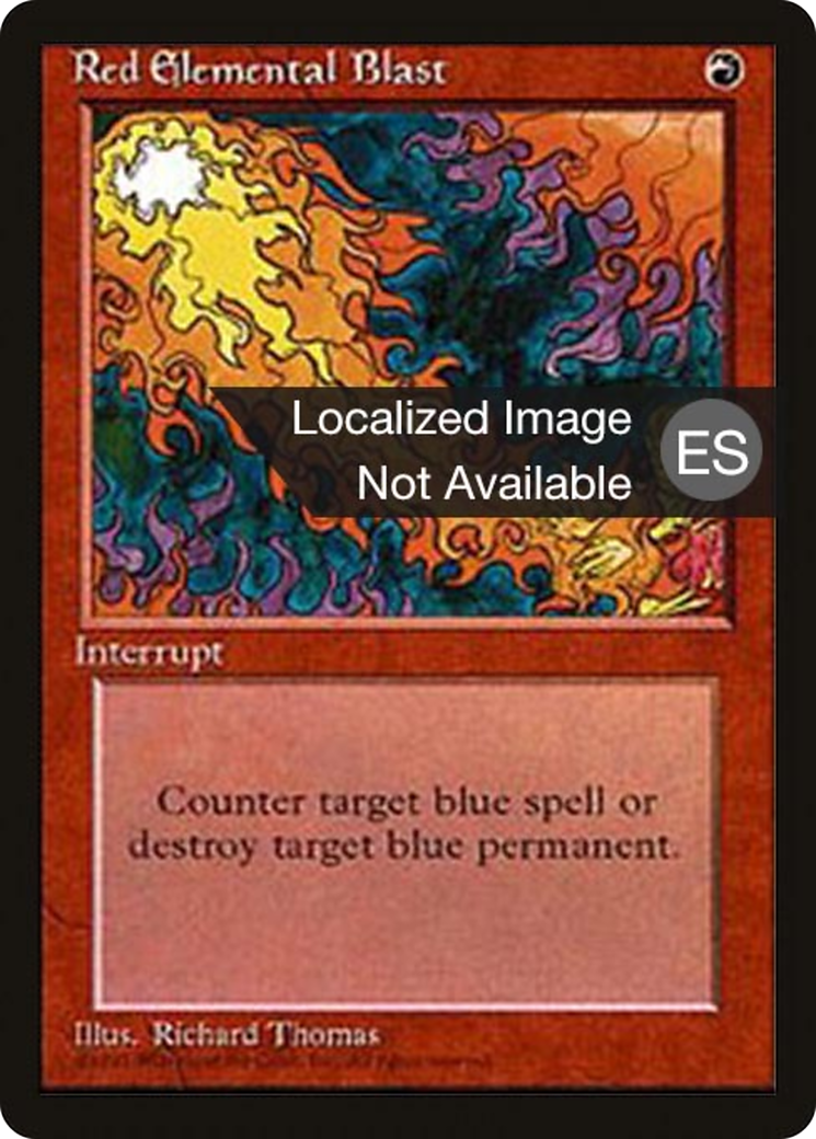 Red Elemental Blast (4BB-218) [Fourth Edition Foreign Black Border] MTG Single Wizards of the Coast