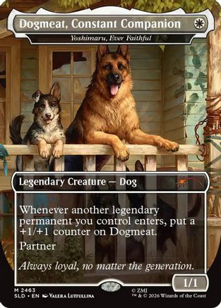 Dogmeat, Constant Companion - Yoshimaru, Ever Faithful (SLD-2463) [Secret Lair] Drop Series Foil MTG Single Wizards of the Coast