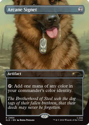 Arcane Signet (2464) (SLD-2464) [Secret Lair] Drop Series Foil MTG Single Wizards of the Coast