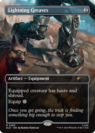 Lightning Greaves (2465) (SLD-2465) [Secret Lair] Drop Series Foil MTG Single Wizards of the Coast
