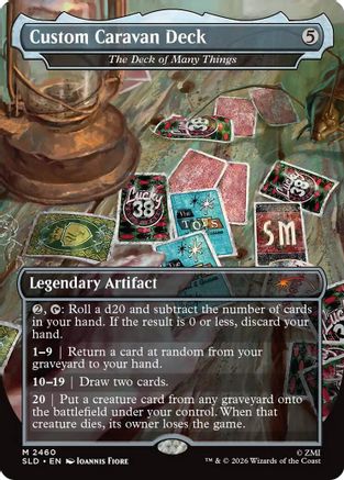 Custom Caravan Deck - The Deck of Many Things (SLD-2460) [Secret Lair] Drop Series Foil MTG Single Wizards of the Coast