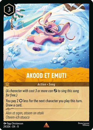 Akood Et Emuti (29/204) [Winterspell] Cold Foil Lorcana Single Disney