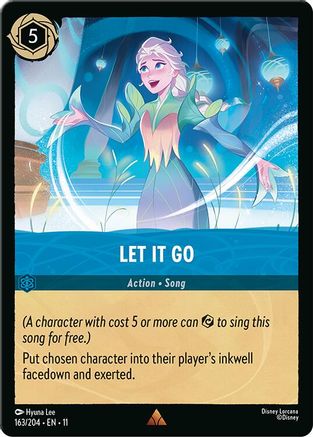 Let It Go (163/204) [Winterspell] Cold Foil Lorcana Single Disney