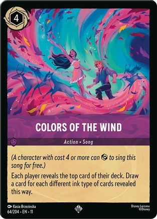 Colors of the Wind (64/204) [Winterspell] Lorcana Single Disney