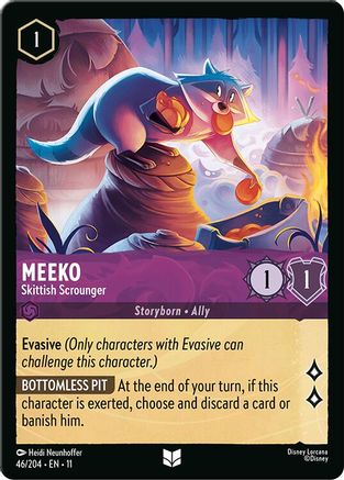 Meeko - Skittish Scrounger (46/204) [Winterspell] Cold Foil Lorcana Single Disney
