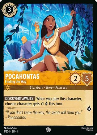 Pocahontas - Finding the Way (8/204) [Winterspell] Cold Foil Lorcana Single Disney