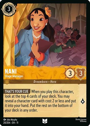 Nani - Stage Manager (20/204) [Winterspell] Cold Foil Lorcana Single Disney