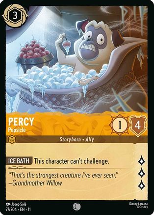 Percy - Pupsicle (27/204) [Winterspell] Cold Foil Lorcana Single Disney