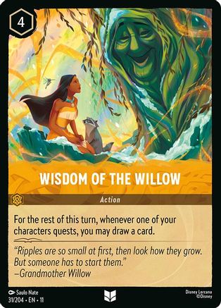Wisdom of the Willow (31/204) [Winterspell] Cold Foil Lorcana Single Disney