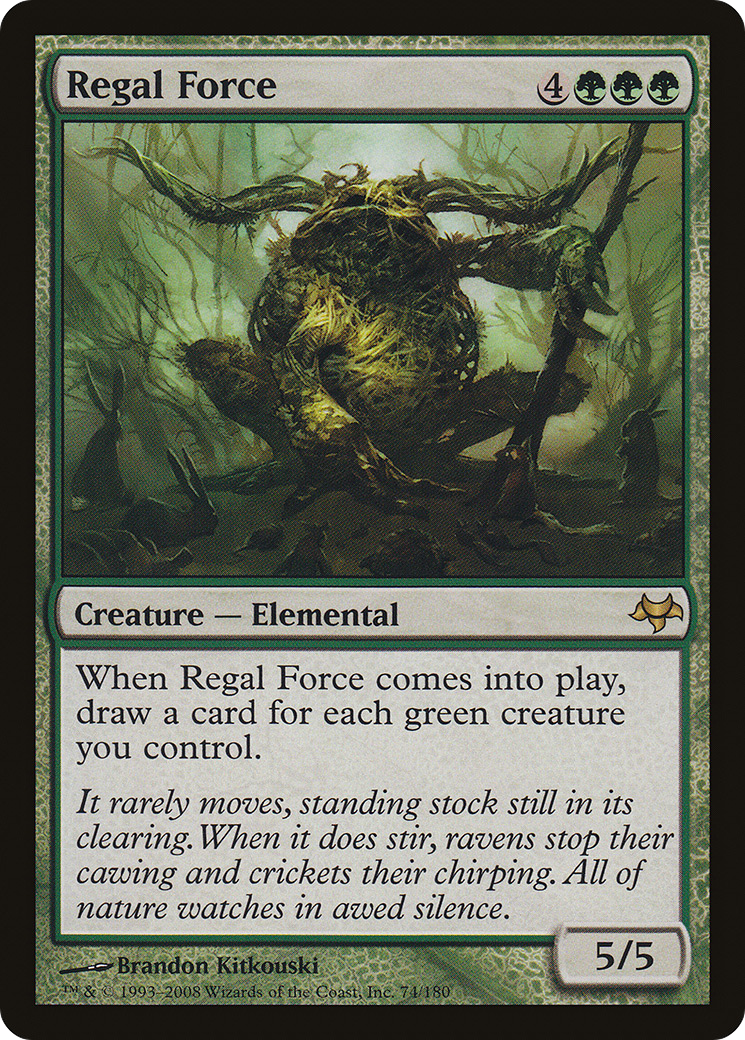 Regal Force (EVE-074) [Eventide] Foil MTG Single Wizards of the Coast