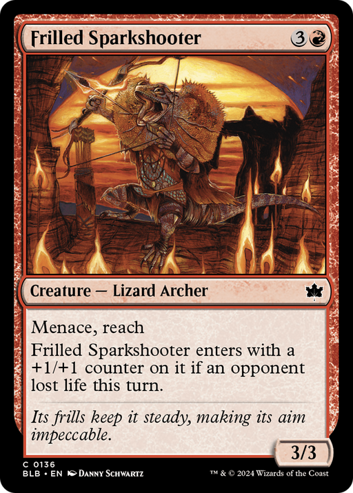 Frilled Sparkshooter (BLB-136) [Bloomburrow] MTG Single Wizards of the Coast