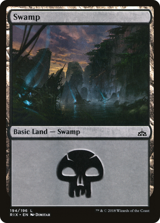 Swamp (RIX-194) [Rivals of Ixalan] MTG Single Wizards of the Coast