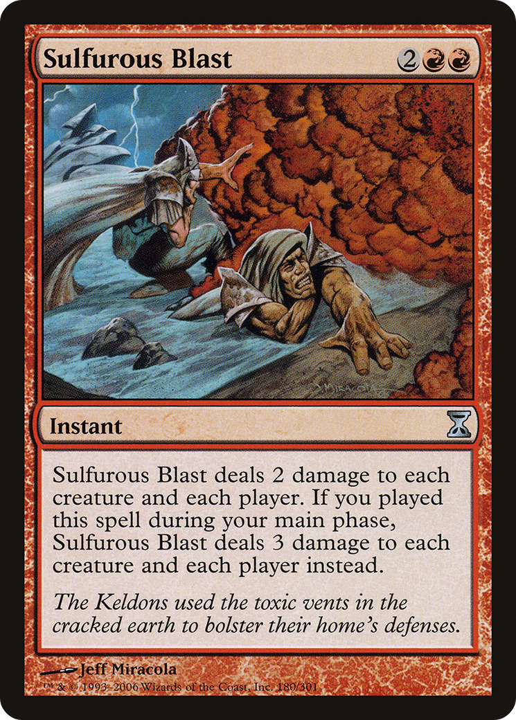 Sulfurous Blast (TSP-180) [Time Spiral] Foil MTG Single Wizards of the Coast