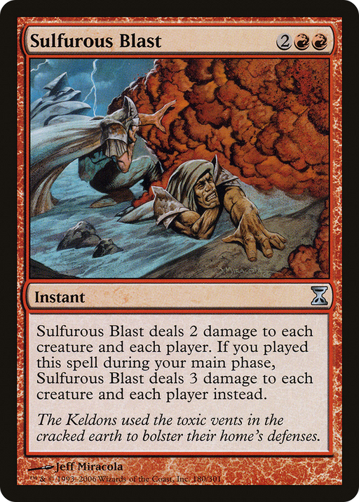 Sulfurous Blast (TSP-180) [Time Spiral] Foil MTG Single Wizards of the Coast