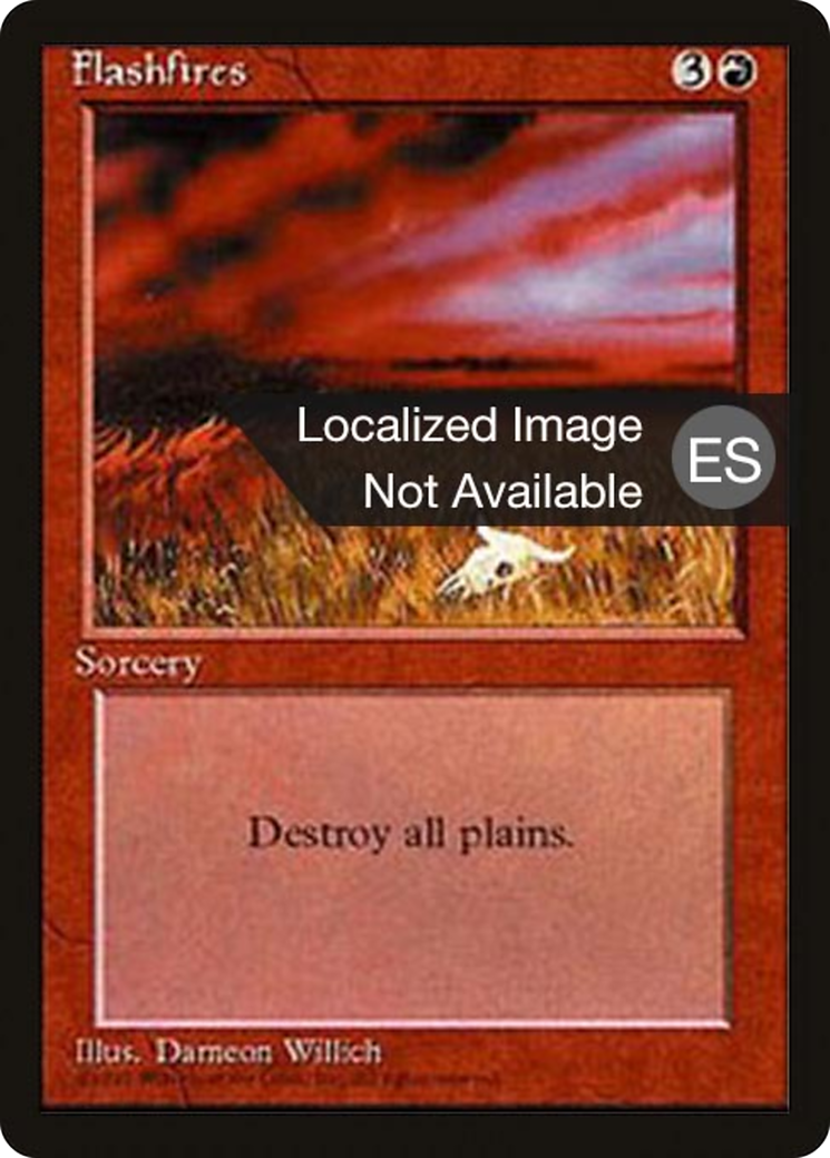 Flashfires (4BB-195) [Fourth Edition Foreign Black Border] MTG Single Wizards of the Coast