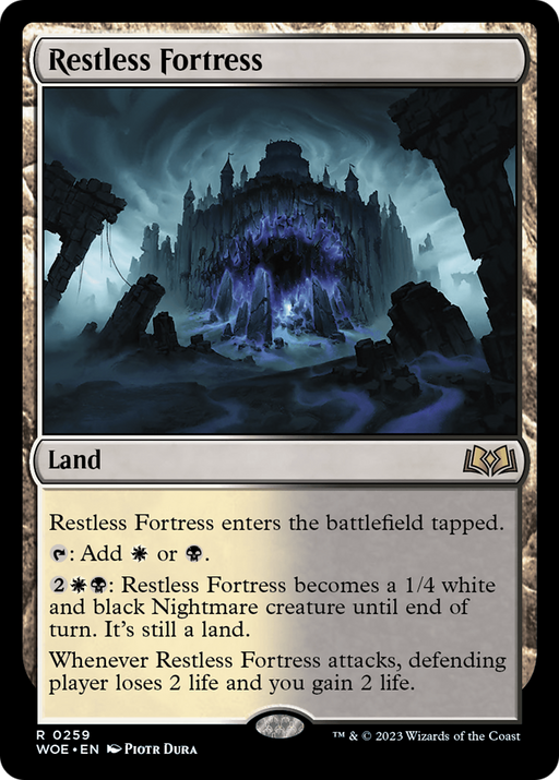 Restless Fortress (WOE-259) [Wilds of Eldraine] MTG Single Wizards of the Coast