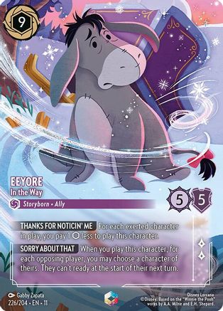 Eeyore - In the Way (Enchanted) (226/204) [Winterspell] Holofoil Lorcana Single Disney