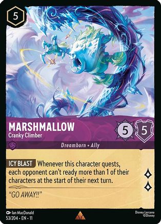 Marshmallow - Cranky Climber (53/204) [Winterspell] Cold Foil Lorcana Single Disney