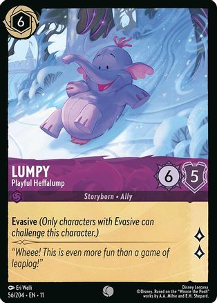 Lumpy - Playful Heffalump (56/204) [Winterspell] Cold Foil Lorcana Single Disney