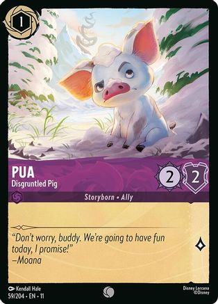 Pua - Disgruntled Pig (59/204) [Winterspell] Lorcana Single Disney