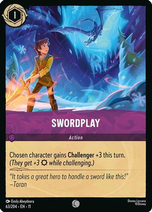 Swordplay (63/204) [Winterspell] Lorcana Single Disney