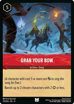 Grab Your Bow (131/204) [Winterspell] Lorcana Single Disney