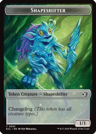 Shapeshifter // Map Double-Sided Token (ECL-1 // 17) [Lorwyn Eclipsed] MTG Single Lorwyn Eclipsed