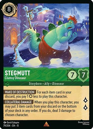 Stegmutt - Clumsy Dinosaur (79/204) [Winterspell] Lorcana Single Disney