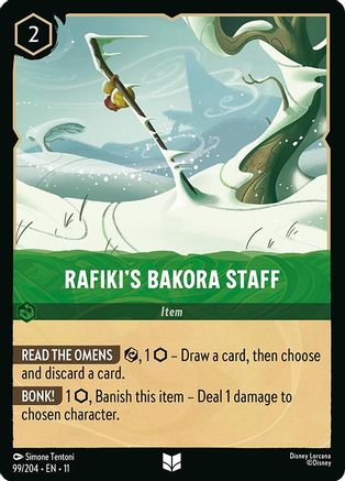 Rafiki's Bakora Staff (99/204) [Winterspell] Cold Foil Lorcana Single Disney