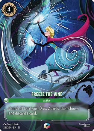 Freeze the Vine (Enchanted) (231/204) [Winterspell] Holofoil Lorcana Single Disney