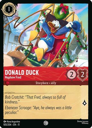 Donald Duck - Nephew Fred (105/204) [Winterspell] Cold Foil Lorcana Single Disney