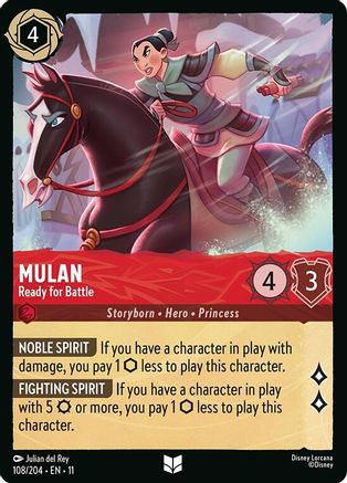 Mulan - Ready for Battle (108/204) [Winterspell] Lorcana Single Disney