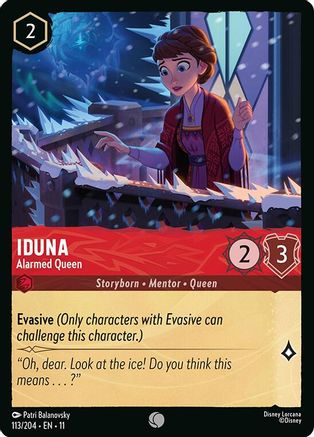 Iduna - Alarmed Queen (113/204) [Winterspell] Lorcana Single Disney