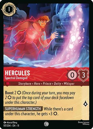 Hercules - Spectral Demigod (117/204) [Winterspell] Lorcana Single Disney