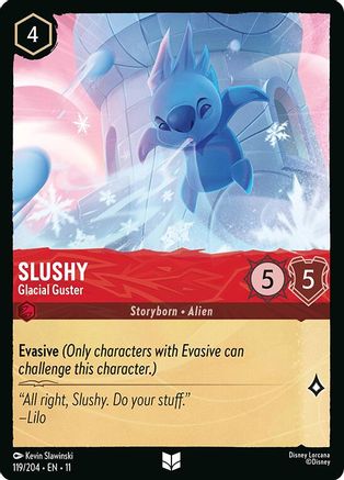 Slushy - Glacial Guster (119/204) [Winterspell] Cold Foil Lorcana Single Disney