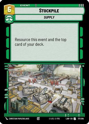 Stockpile (171/264) [A Lawless Time] Star Wars: Unlimited Single Disney
