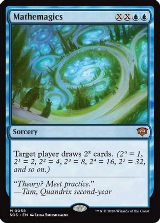 Mathemagics (SOS-058) [Secrets of Strixhaven] Foil MTG Single Wizards of the Coast